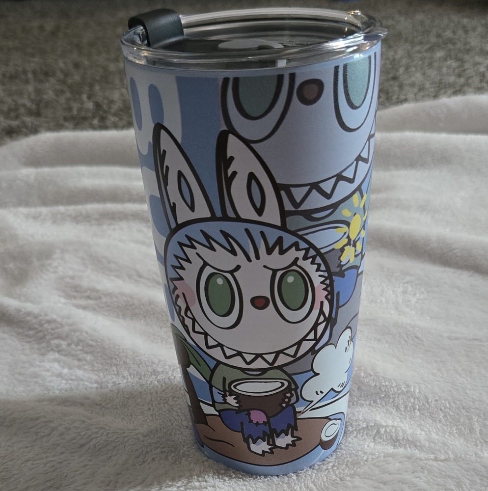 Kids Cartoon Character Tumbler - Blue